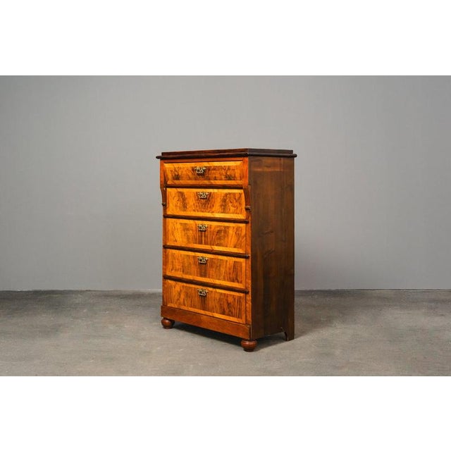 Tall Antique Gründerzeit Chest of Drawers, Late 19th Century For Sale - Image 4 of 18