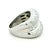 Contemporary Italian 18k White Gold Diamond Crossover Ring, 3.74 Carats, Size 5.75 For Sale - Image 3 of 13