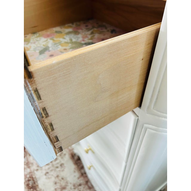 Metal Vintage French Provincial White Lingerie Chest by Lexington Furniture For Sale - Image 7 of 10