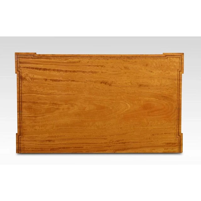 Sheraton Revival Satinwood Inlaid Side Cabinet, 1890s For Sale - Image 9 of 10