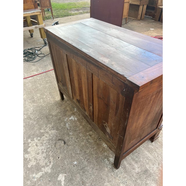 Traditional French 19th Century Empire Solid Walnut Chest of Drawers / Commode For Sale - Image 3 of 12