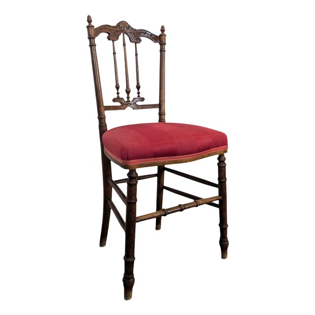 Napoleon III Bedroom Chair in Wood For Sale