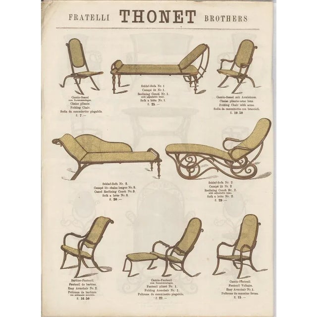 Antique Folding Easy Chair from Thonet, 1890s For Sale - Image 13 of 14