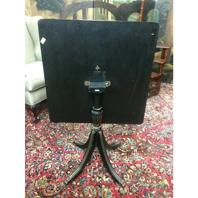 Black Antique Card Table, Antique Games Table For Sale - Image 8 of 11
