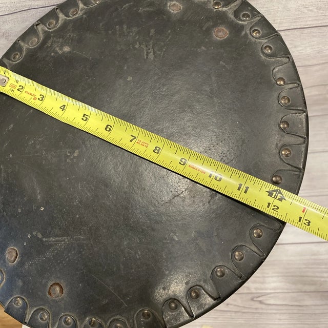 Paper Antique Hard Case Duffel With Handles & Shoulder Strap For Sale - Image 7 of 11