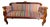 Biedermeier Striped Bench, 1825 For Sale