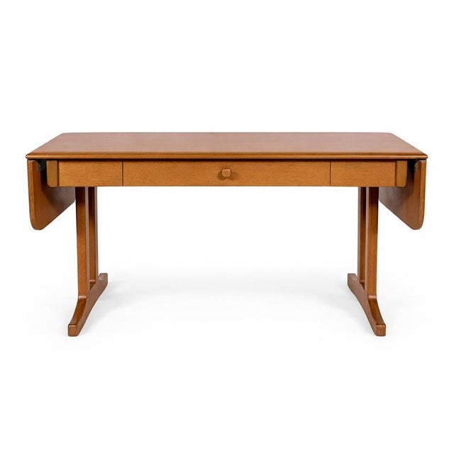 Vintage Teak Drop Leaf Coffee Table with Drawer, 1960s For Sale - Image 9 of 9