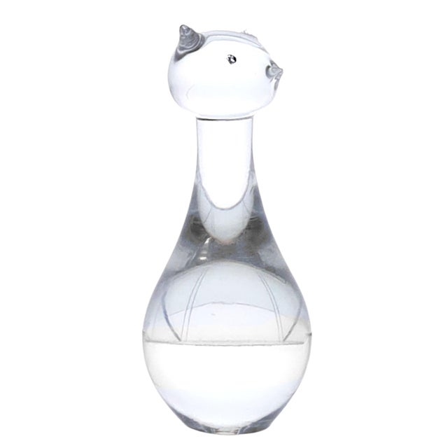 Figurative Fm Konstglas Swedish Stylized Sitting Cat Art Glass Figurine 4" For Sale - Image 3 of 8