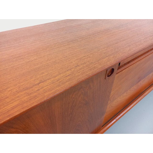 Vintage Scandinavian Teak Sideboard by Edvard Valentinsen for Samcom, 1960s For Sale - Image 9 of 18