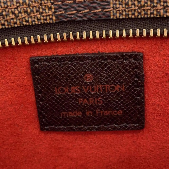 A Vintage 1998 Full Set Louis Vuitton Brown Damier Bucket Companion Pouch For Sale - Image 16 of 16