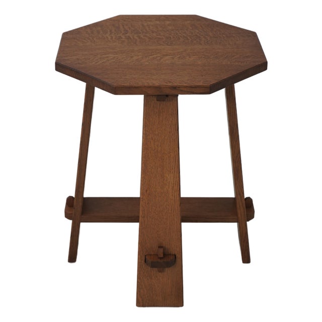 Mission Oak Bench Made Stickley Style Table For Sale