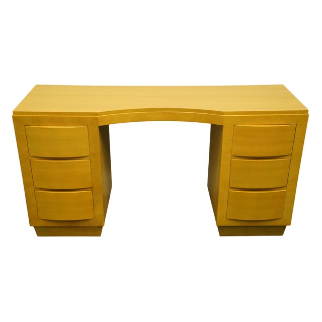 Rway / Northern Furniture MCM Mid Century Modern 56" Blonde Wood Vanity