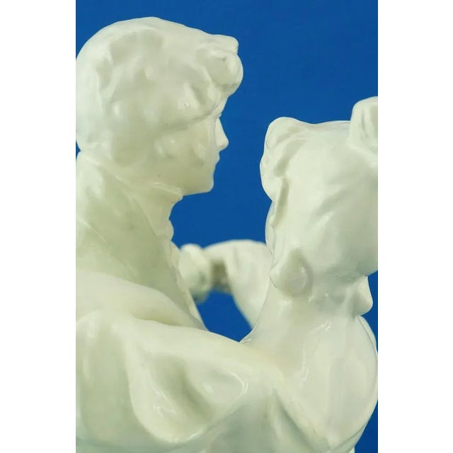 Large Art Nouveau Sculpture Depicting a Dancing Couple by E. Tell for Goldscheider, Austria, Early 1900s For Sale - Image 18 of 18