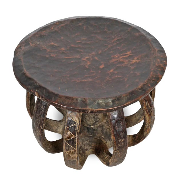 Original and superb hand carved Baga tribal chief stool. Hand crafted from one solid piece of indigenous wood from the...