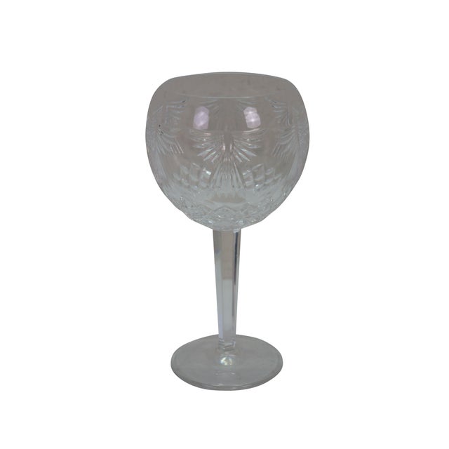 Set of six Waterford Crystal Millennium Series balloon shaped wine glasses / toasting goblets. Two each of the Happiness,...