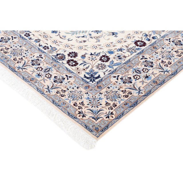 Nain 6LA Rug with Silk, 1990s For Sale - Image 9 of 14