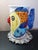 1980s Exquisite Ceramiche Desuir Majolica Vietri Kissing Fish Pitcher For Sale - Image 4 of 6