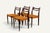 A beautiful set of four vintage chairs from the 1960s, featuring a design characteristic of Scandinavian furniture. The...