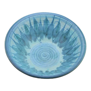 Mid 20th Century Jt Abernathy Distinctive Blue Glaze Bowl