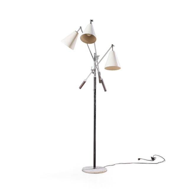 Mid 20th Century Angelo Lelli for Arredoluce Triennial Mid Century Italian Floor Lamp For Sale - Image 5 of 7