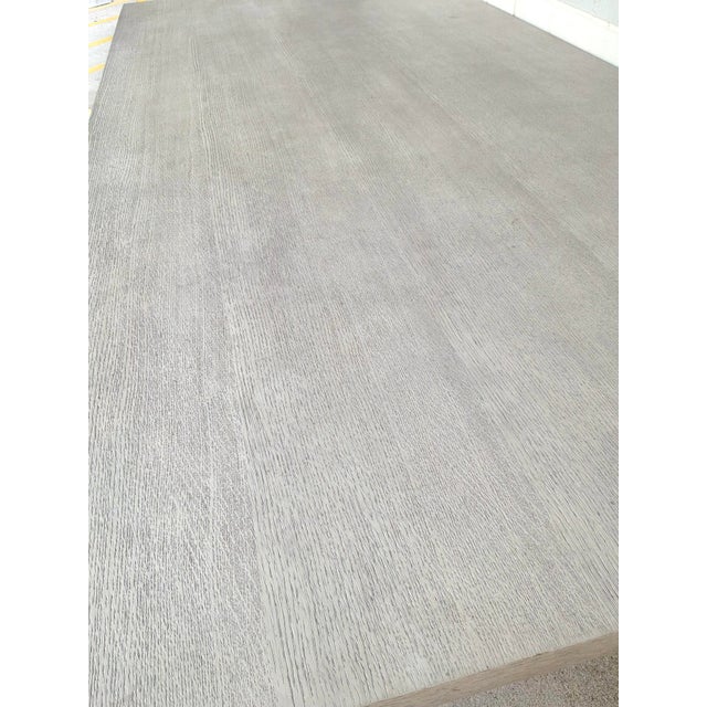 Off-white Theodore Alexander White Oak Finished Renata Dining Table For Sale - Image 8 of 9