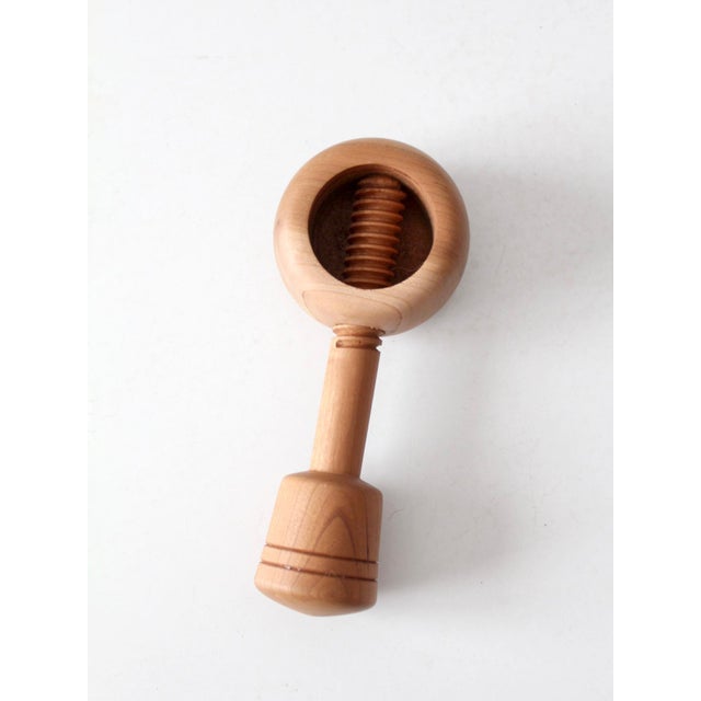 Vintage Mid-Century Turned Wood Nutcracker For Sale - Image 14 of 14