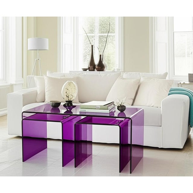 -This stylish acrylic set of 3 is made of 10 mm (3/4)'' thick acrylic material and This design is stylized with...