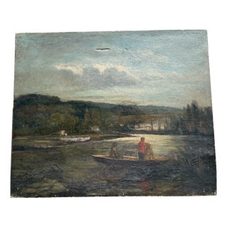 Charles François Daubigny, Landscape, 1884, Oil on Canvas For Sale