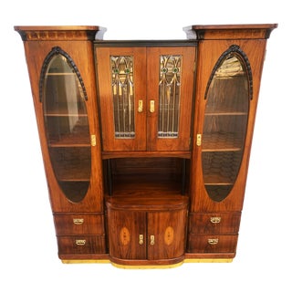 Art Nouveau Style Inlaid Buffet, 1890s For Sale