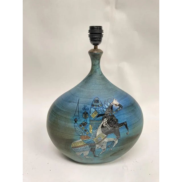 Ceramic Ceramic Lamp from Delespinasse, 1950s For Sale - Image 7 of 9