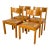 Vintage 1970's Maison Regain Elm Dining Chairs For Sale