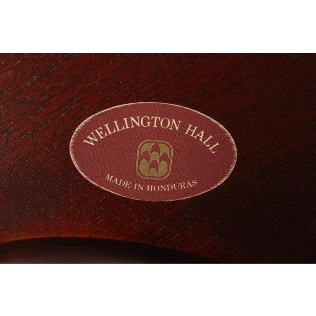 Wellington Hall Carved Mahogany Tea Table For Sale - Image 12 of 12