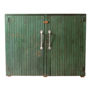 Antique Painted Wood Cabinet