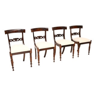 Antique Regency Dining Chairs, 1820s, Set of 4 For Sale