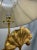 Late 20th Century Pair of Gilt Bronze Ginkgo Leaf Table Lamps With Shades For Sale In New York - Image 6 of 13
