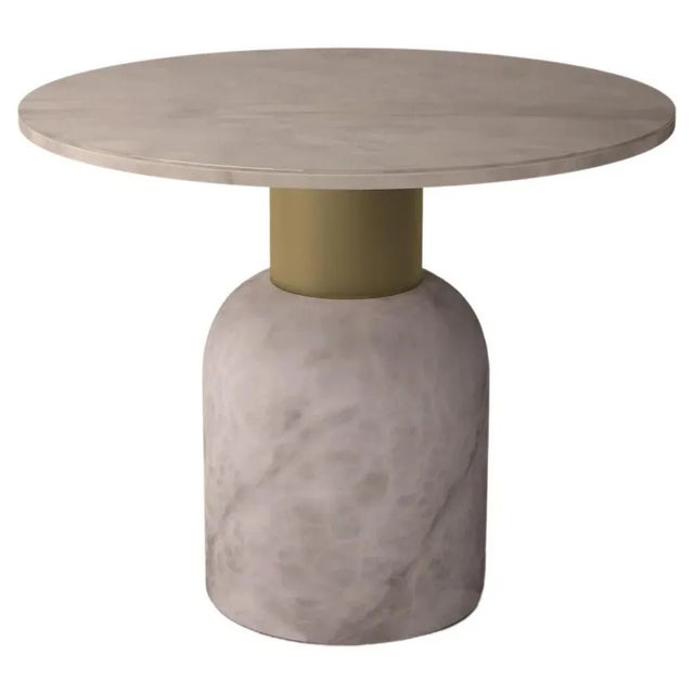 Not Yet Made - Made To Order Serenity Fusion 40 Table in Alabaster by Alabastro Italiano For Sale - Image 5 of 5