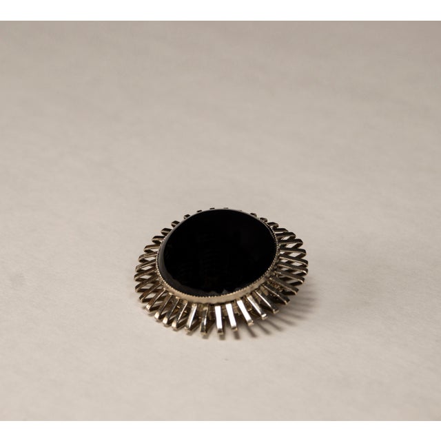 Black Art Deco Brooch, 1920s For Sale - Image 8 of 8