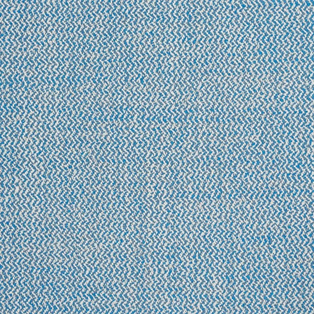 Contemporary SAMPLE - Schumacher Simon Indoor/Outdoor Fabric In Blue For Sale - Image 3 of 3