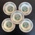 Antique English Wedgwood Aesthetic Movement Cyclamen Miniature Berry or Nut Bowls- Set of 5