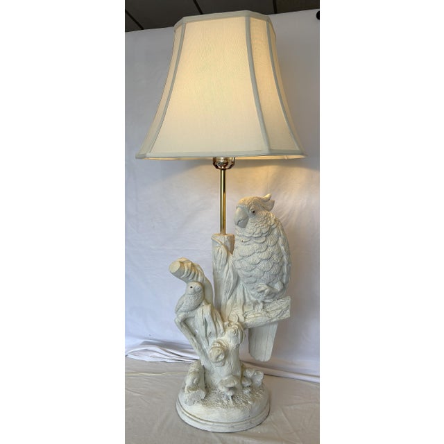 Mid-Century Modern Vintage Mid Century Modern Coastal Tropical Bird Lamp For Sale - Image 3 of 18