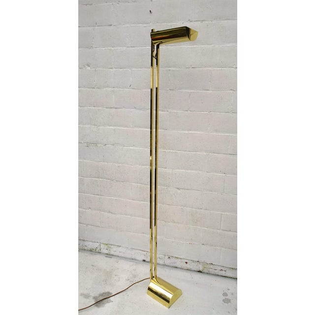 Metal Vintage Brass Floor Lamp, 1980s For Sale - Image 7 of 18