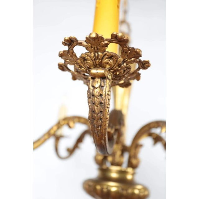 Antique Bronze Mazarin Chandelier For Sale - Image 4 of 8