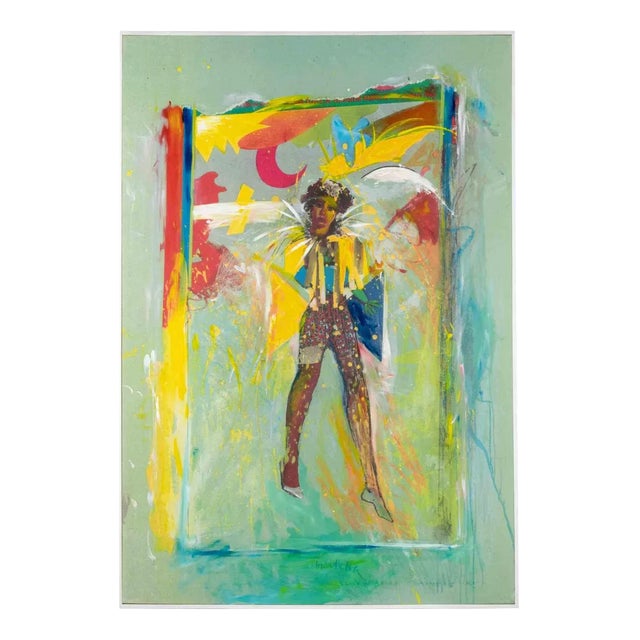 Sergio Barletta, Cirque du Soleil No. 23, Mixed Media and Collage, 1990s For Sale