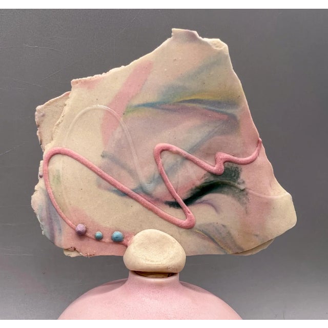 Pink Vintage Julie Thompson Studio Perfume Bottle – Pop Art / Postmodern Ceramics For Sale - Image 8 of 13