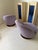 1970s Pair of Milo Baughman Clam Shell Swivel Chairs in Lilac For Sale - Image 10 of 11