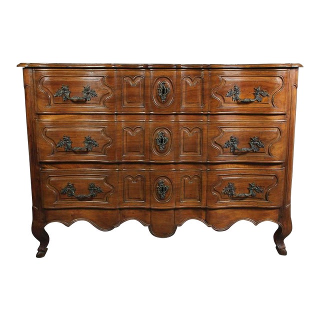 Louis XV Provincial Walnut Commode For Sale