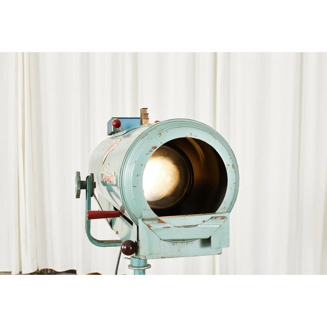 Midcentury Strong Trouperette Theater Stage Spot Light on Stand For Sale - Image 10 of 13