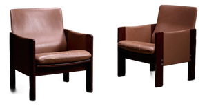 Pair of 917 Lounge Chairs by Afra & Tobia Scarpa, 1970s