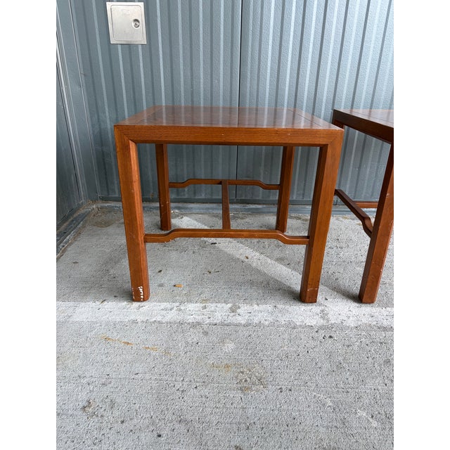 Chopard Vintage Chapak Modern Walnut Chippendale End Tables – Pair For Sale - Image 4 of 10