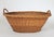 Mid 20th Century Vintage Woven Wicker Laundry Basket For Sale - Image 5 of 12